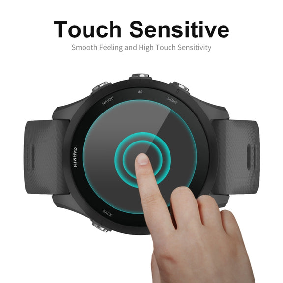 10 PCS Compatible with Garmin Compatible witherunner 255S ENKAY 0.2mm 9H Tempered Glass Screen Protector Watch Film