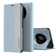 For Honor X9 4G / 5G 2022 / X30 / Magic4 Lite 5G Side Electroplated Adsorption Leather Phone Case(Light Blue) - Honor Cases by PMC TechLife | Online Shopping South Africa | PMC TechLife