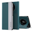 For Honor X9 4G / 5G 2022 / X30 / Magic4 Lite 5G Side Electroplated Adsorption Leather Phone Case(Green) - free shipping - PMC TechLife - Order now!