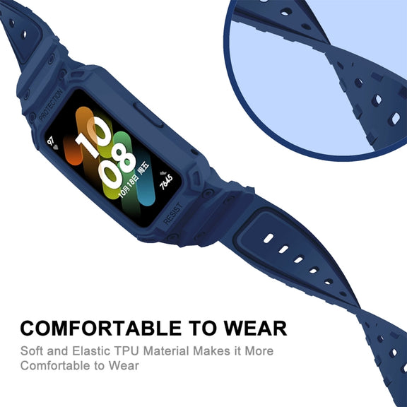 For Huawei Band 6 / 7 / Honor Band 6 JSM Integrated TPU Adjustable Elastic Watch Band (Translucent)
