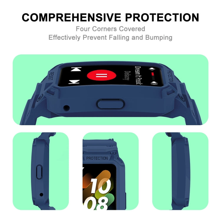 For Huawei Band 6 / 7 / Honor Band 6 JSM Integrated TPU Adjustable Elastic Watch Band (Translucent)