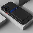 For iPhone 14 Pro Max Skin Feel Card Color Button TPU Case (Black) - iPhone 14 Pro Max Cases by PMC TechLife | Online Shopping South Africa | PMC TechLife
