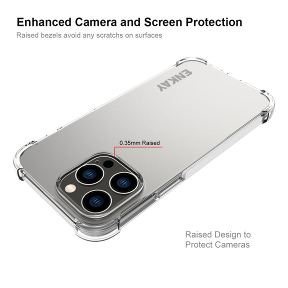 For iPhone 14 Pro ENKAY Clear TPU Shockproof Phone Case