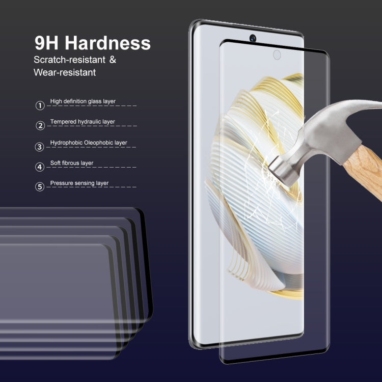 2 PCS For Huawei Nova 10 ENKAY 3D Heat Bending Tempered Glass Film