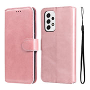 For Samsung Galaxy A53 5G JUNSUNMAY Calf Texture Leather Phone Case(Pink)