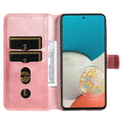 For Samsung Galaxy A53 5G JUNSUNMAY Calf Texture Leather Phone Case(Pink)