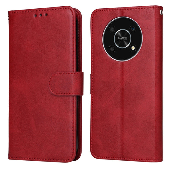 For Honor X9 / X30 / Magic4 Lite JSM Calf Texture Leather Phone Case(Red)