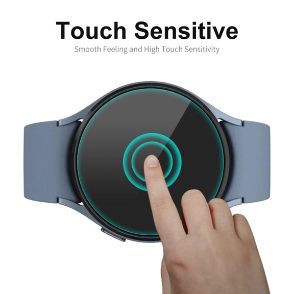 2 PCS For Samsung Galaxy Watch5 44mm ENKAY 0.2mm 9H Tempered Glass Screen Protector Watch Film