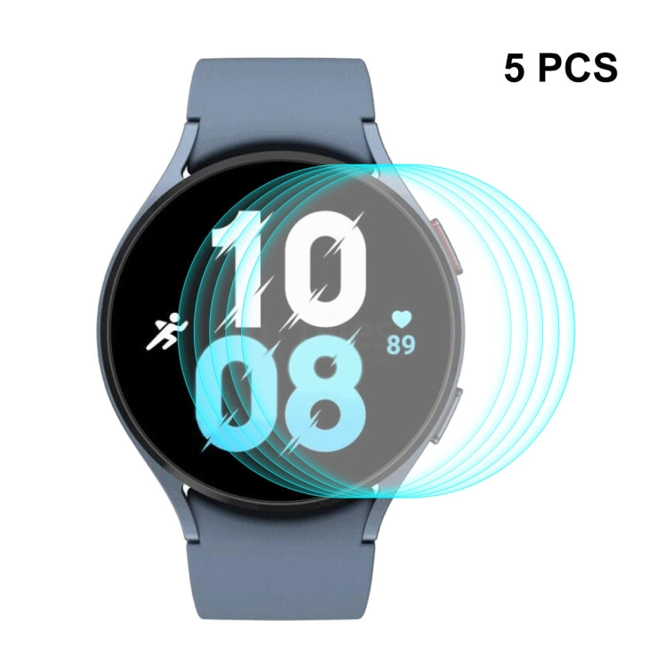 5 PCS For Samsung Galaxy Watch5 44mm ENKAY 0.2mm 9H Tempered Glass Screen Protector Watch Film