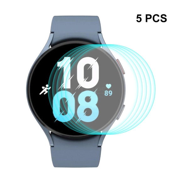 5 PCS For Samsung Galaxy Watch5 44mm ENKAY 0.2mm 9H Tempered Glass Screen Protector Watch Film