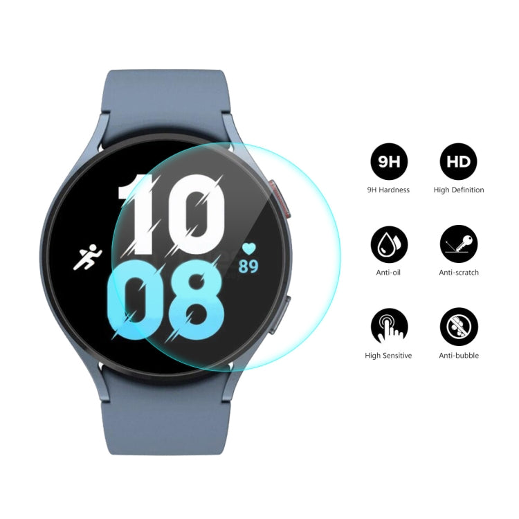 5 PCS For Samsung Galaxy Watch5 44mm ENKAY 0.2mm 9H Tempered Glass Screen Protector Watch Film