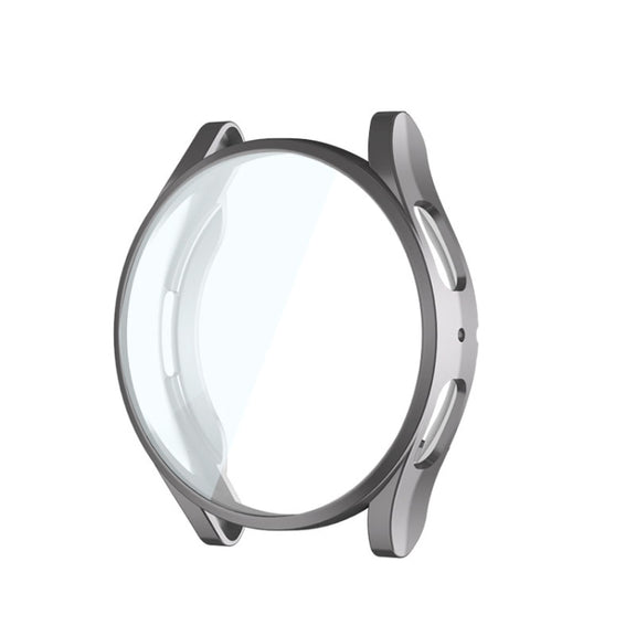 For Samsung Galaxy Watch5 44mm ENKAY Hat-Prince Full Coverage Electroplated Soft TPU Case(Grey) - Watch Cases by ENKAY
