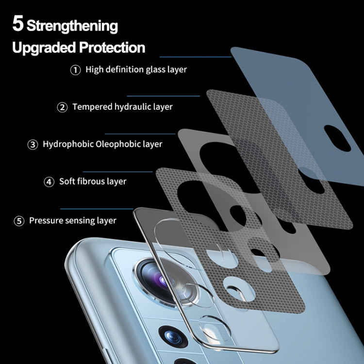 1 PCS For Xiaomi 12 Pro / 12S Pro ENKAY 0.2mm 9H Rear Camera Tempered Glass Film