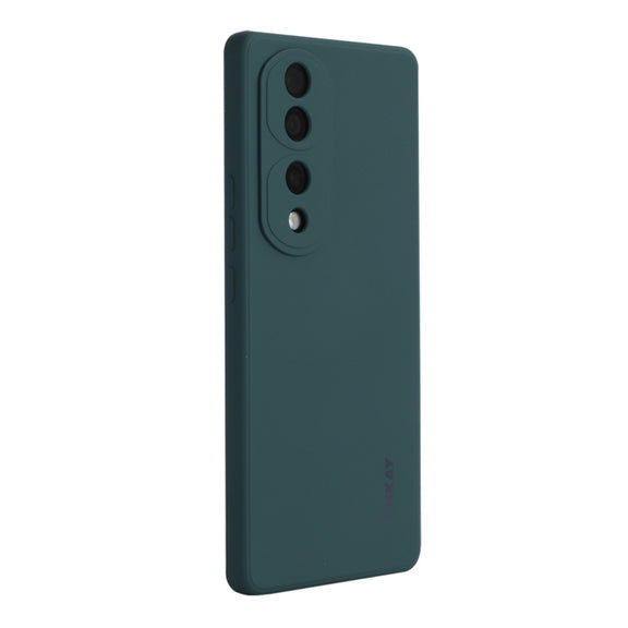 For Honor 70 ENKAY Liquid Silicone Shockproof Phone Case(Dark Green)