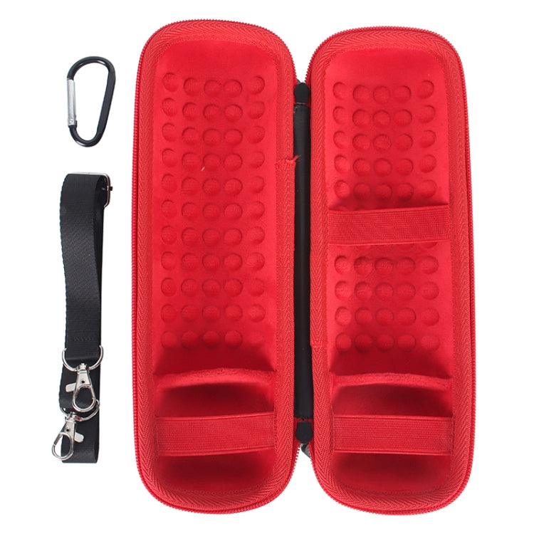 For JBL Flip 6 Portable Storage Box Case(Black Red)