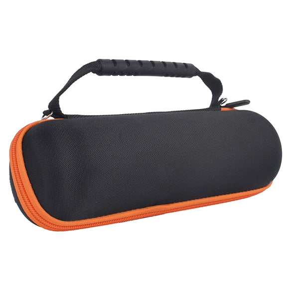 For JBL Flip 6 Portable Storage Box Case(Black Orange)