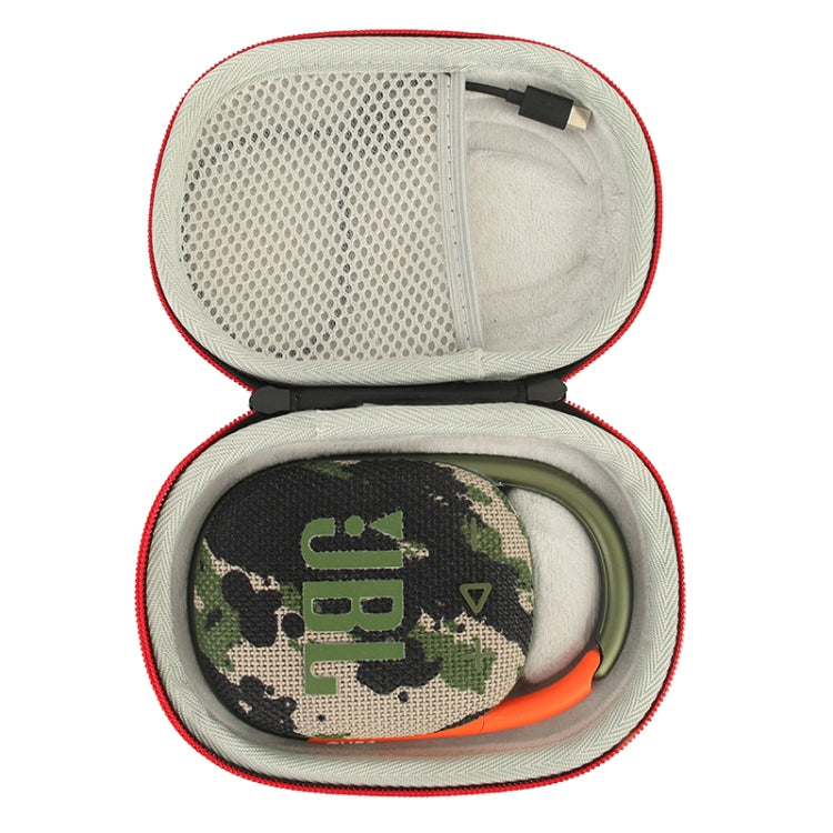 For JBL Clip4 Bluetooth Speaker EVA Shockpproof Storage Box Case(Black Grey)