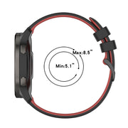 For Amazfit Pace 22mm Checkered Two-Color Silicone Watch Band(White+Black)