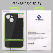 For iPhone 14 Pro PINWUYO Sense Series Liquid Silicone TPU Phone Case(Blue)