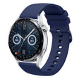 For Huawei Watch GT3 42mm 20mm Solid Color Soft Silicone Watch Band(Navy Blue)
