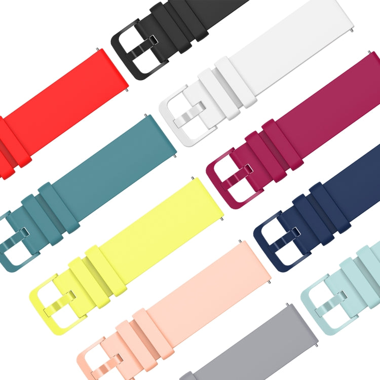 For Huawei GT2 Pro 22mm Solid Color Soft Silicone Watch Band(Black)