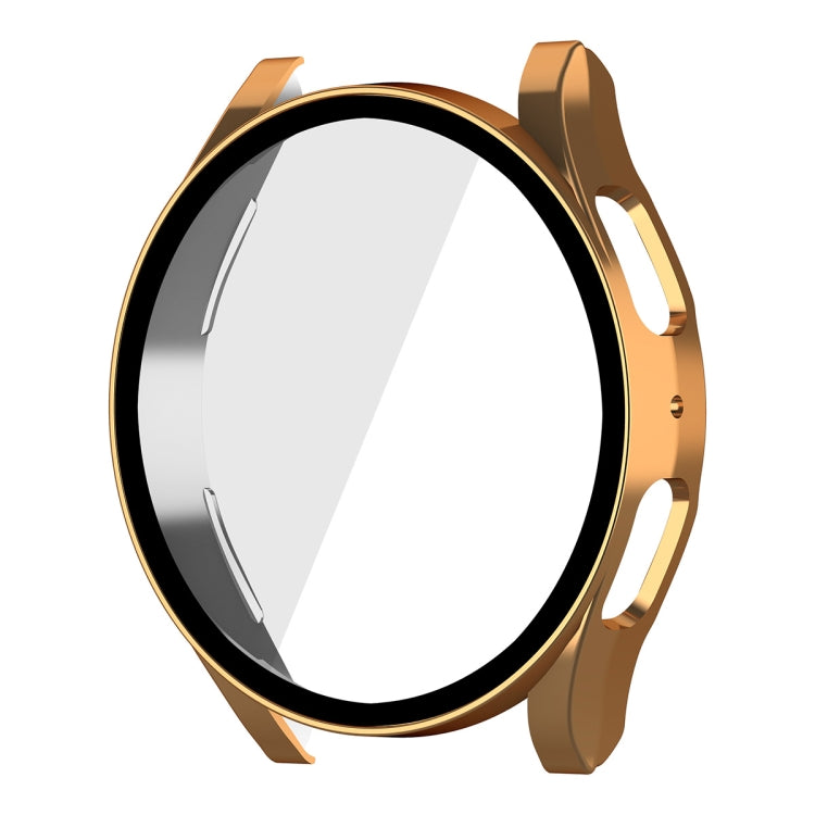 For Samsung Galaxy Watch5 40mm ENKAY Hat-Prince Full Coverage PC Frame + 9H Tempered Glass Case(Rose Gold)