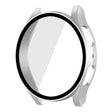For Samsung Galaxy Watch5 40mm ENKAY Hat-Prince Full Coverage PC Frame + 9H Tempered Glass Case(Silver) - Watch Cases by ENKAY