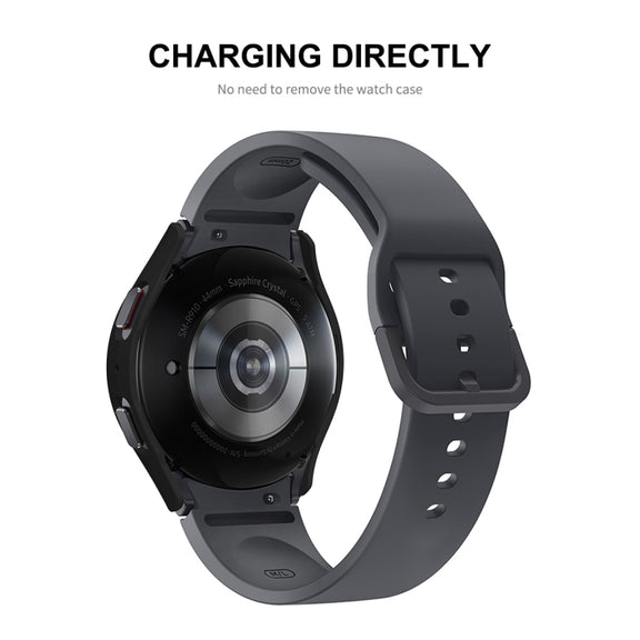 For Samsung Galaxy Watch5 44mm ENKAY Hat-Prince Full Coverage PC Frame + 9H Tempered Glass Case(Rose Gold) - Watch Cases by ENKAY