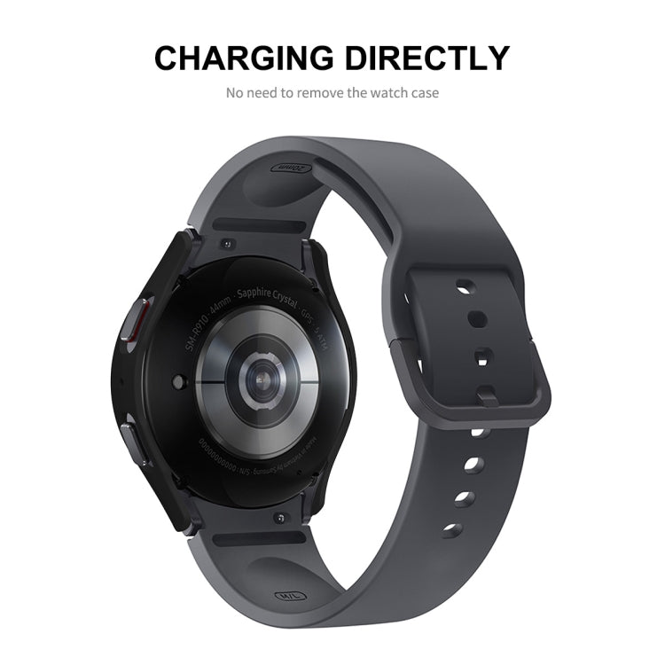 For Samsung Galaxy Watch5 44mm ENKAY Hat-Prince Full Coverage PC Frame + 9H Tempered Glass Case(Rose Gold) - Watch Cases by ENKAY