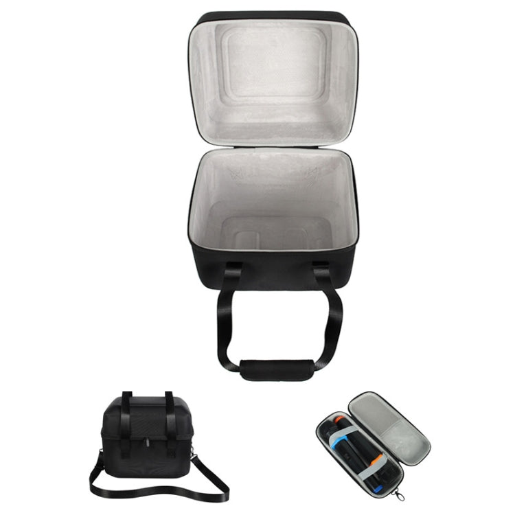 For JBL PartyBox Encore Essential Shockproof Portable Storage Bag with Microphone Bag(Black + Grey)