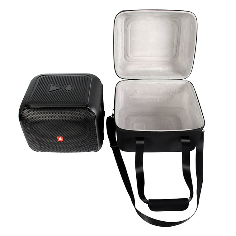 For JBL PartyBox Encore Essential Shockproof Portable Storage Bag with Microphone Bag(Black + Orange)