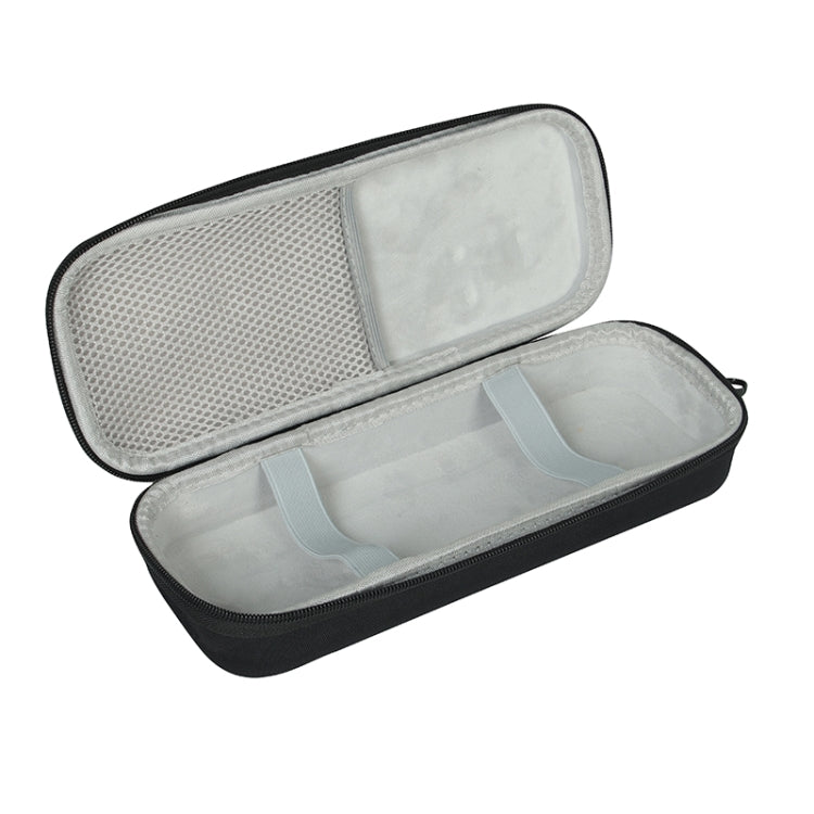 For JBL PartyBox Encore Essential Shockproof Portable Storage Bag with Microphone Bag(Black + Orange)