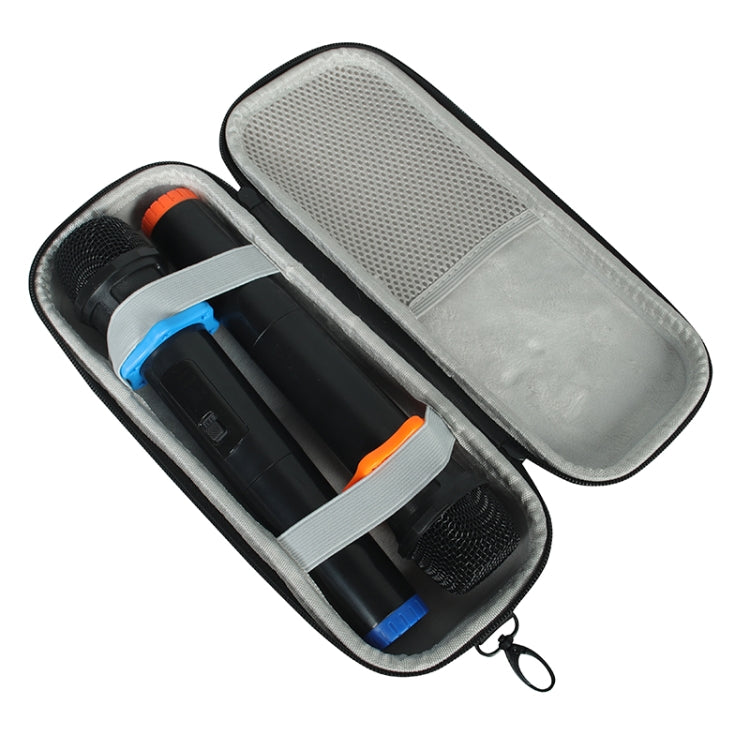 For JBL PartyBox Encore Essential Shockproof Portable Storage Bag with Microphone Bag(Black + Orange)