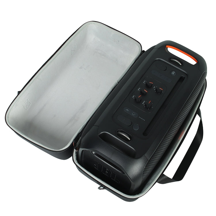 For JBL Partybox on-the-GO Bluetooth Speaker Carry Bag Storage Box Case(Black + Orange)