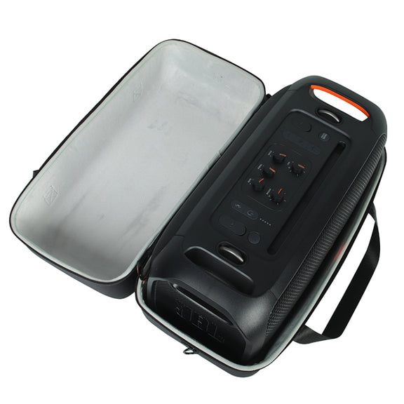 For JBL Partybox on-the-GO Bluetooth Speaker Carry Bag Storage Box Case(Black + Orange)