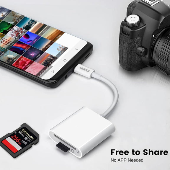 ENKAY ENK-AT117 USB-C / Type-C to SD / TF Card Reader Adapter
