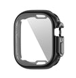 ENKAY Electroplated Soft TPU Case with Screen Film For Apple Watch Ultra / Ultra 2 49mm(Black) - Watch Cases by ENKAY