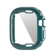 ENKAY Electroplated Soft TPU Case with Screen Film For Apple Watch Ultra / Ultra 2 49mm(Cyan) - Watch Cases by ENKAY