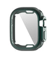 ENKAY Electroplated Soft TPU Case with Screen Film For Apple Watch Ultra / Ultra 2 49mm(Deep Green) - Watch Cases by ENKAY