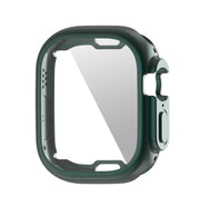 ENKAY Electroplated Soft TPU Case with Screen Film For Apple Watch Ultra / Ultra 2 49mm(Deep Green) - Watch Cases by ENKAY