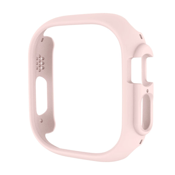 For Apple Watch Ultra / Ultra 2 49mm ENKAY 2 in 1 PC Case + Full Coverage 9H Tempered Glass Film(Pink)