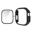 For Apple Watch Ultra / Ultra 2 49mm ENKAY 2 in 1 PC Case + Full Coverage 9H Tempered Glass Film(Black)