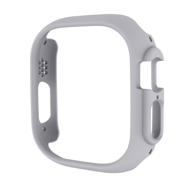 For Apple Watch Ultra / Ultra 2 49mm ENKAY 2 in 1 PC Case + Full Coverage 9H Tempered Glass Film(Grey)