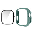 For Apple Watch Ultra / Ultra 2 49mm ENKAY 2 in 1 PC Case + Full Coverage 9H Tempered Glass Film(Deep Green)