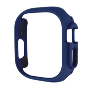 For Apple Watch Ultra / Ultra 2 49mm ENKAY 2 in 1 PC Case + Full Coverage 9H Tempered Glass Film(Dark Blue)