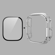 For Apple Watch Ultra / Ultra 2 49mm ENKAY 2 in 1 PC Case + Full Coverage 9H Tempered Glass Film(Transparent) - Watch Cases by ENKAY