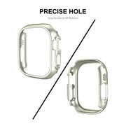 For Apple Watch Ultra / Ultra 2 49mm ENKAY 2 in 1 PC Case + Full Coverage 9H Tempered Glass Film(Orange)