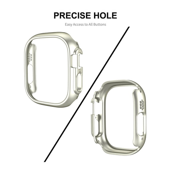For Apple Watch Ultra / Ultra 2 49mm ENKAY 2 in 1 PC Case + Full Coverage 9H Tempered Glass Film(Pink)