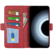 For Xiaomi 12T / 12T Pro / Redmi K50 Ultra Dual-side Magnetic Buckle Leather Phone Case(Red)