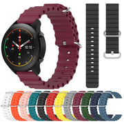 For Xiaomi MI Watch S1 Pro 22mm Ocean Style Silicone Solid Color Watch Band(Grey)
